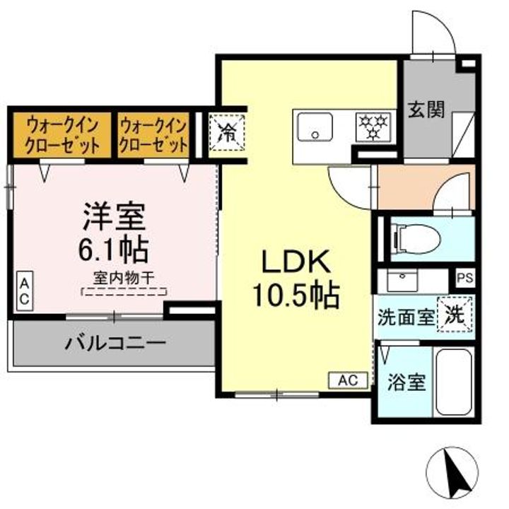 シェーンブルーメ横浜の間取り