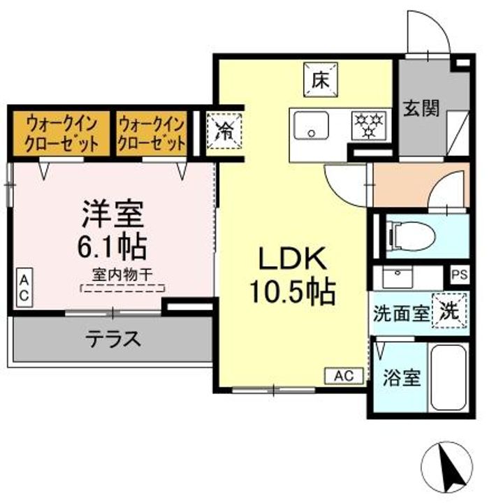 シェーンブルーメ横浜の間取り