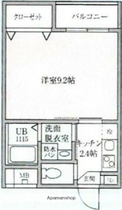 神奈川県横浜市保土ケ谷区天王町1丁目の賃貸マンションの間取り