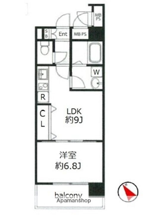ヴィータローザ横浜吉野町の間取り