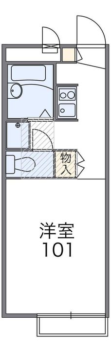 レオパレスソーラーヒルズの間取り