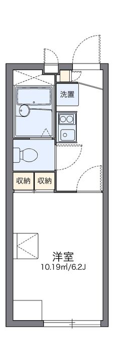 レオパレスヒルズ島台の間取り