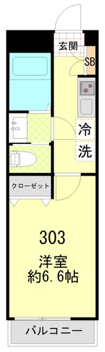 神奈川県横浜市南区弘明寺町の賃貸アパートの間取り