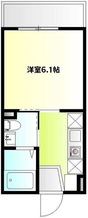 WITH PLACE上町202号室の間取り