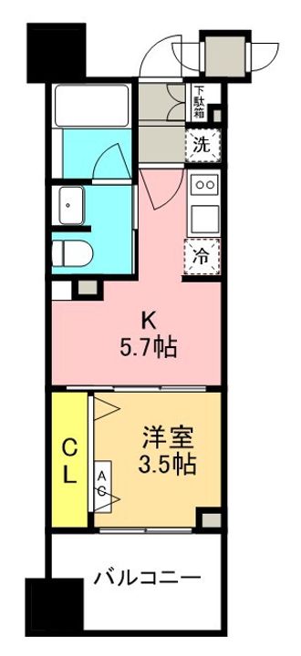 TOPAZ本厚木の間取り