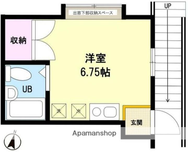 神奈川県鎌倉市岡本2丁目の賃貸アパートの間取り