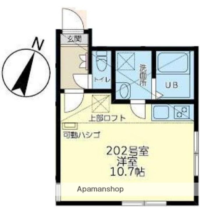 神奈川県鎌倉市大船の賃貸アパートの間取り