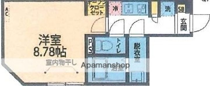 神奈川県相模原市中央区氷川町の賃貸アパートの間取り