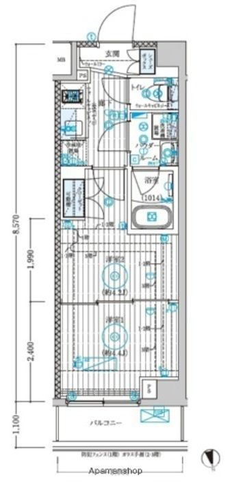 ブライズ宮崎台の間取り