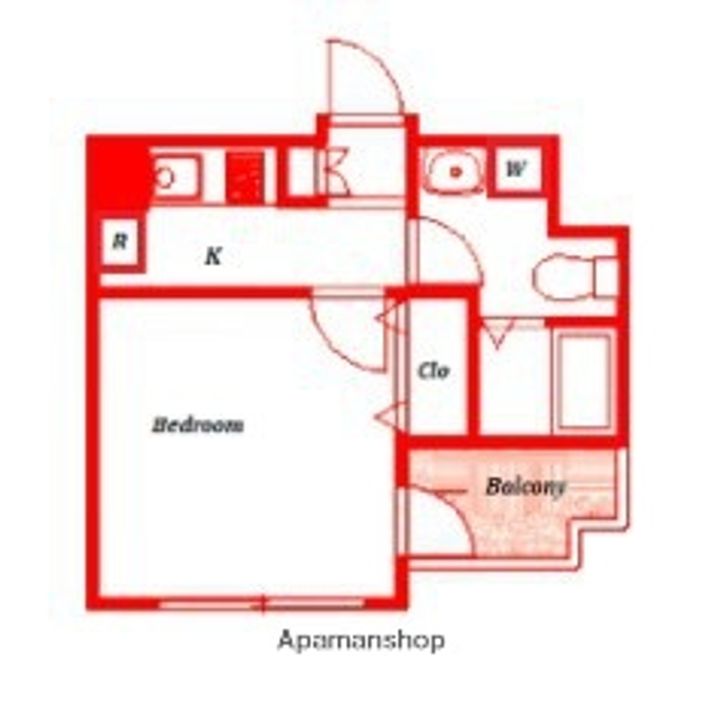 神奈川県横浜市西区楠町の賃貸マンションの間取り