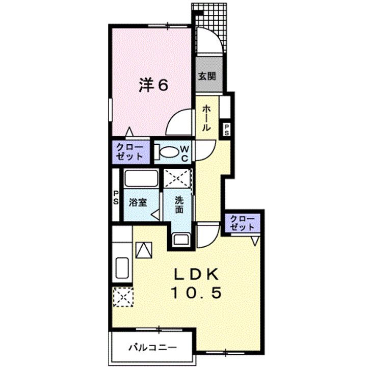 ミルフローラ1番館の間取り