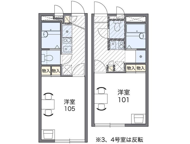レオパレス戸塚吉田町の間取り