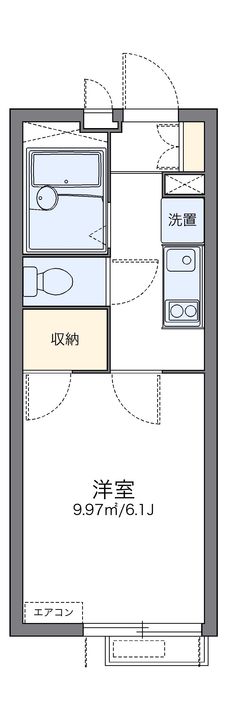 レオパレスグラン プリエの間取り