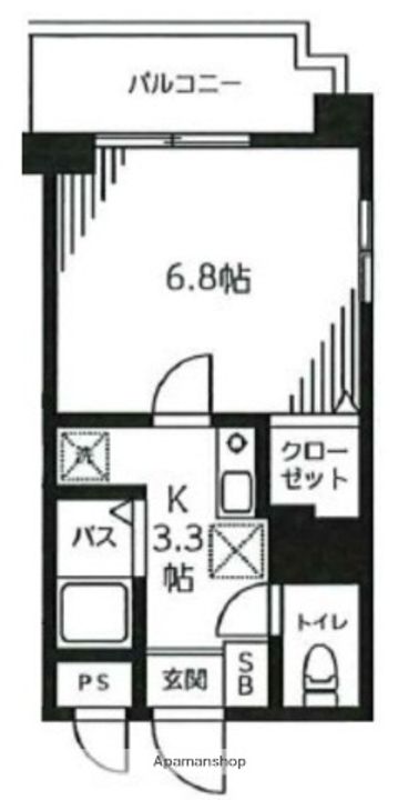 神奈川県横浜市都筑区仲町台1丁目の賃貸マンションの間取り