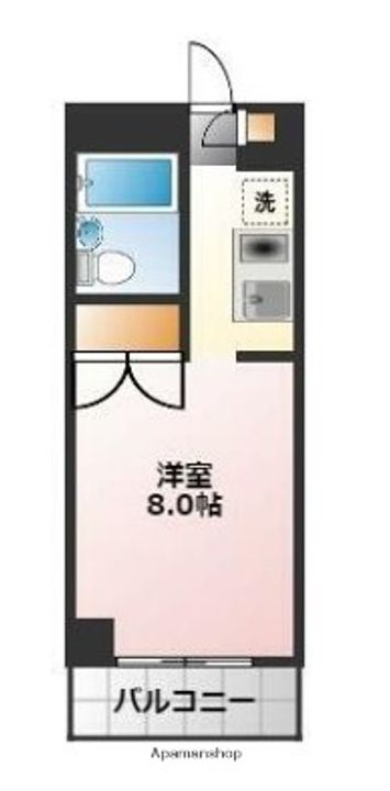 神奈川県横浜市戸塚区上倉田町の賃貸マンションの間取り