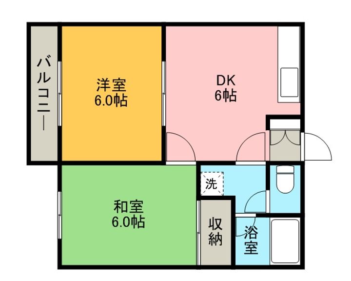 コーポ金子の間取り