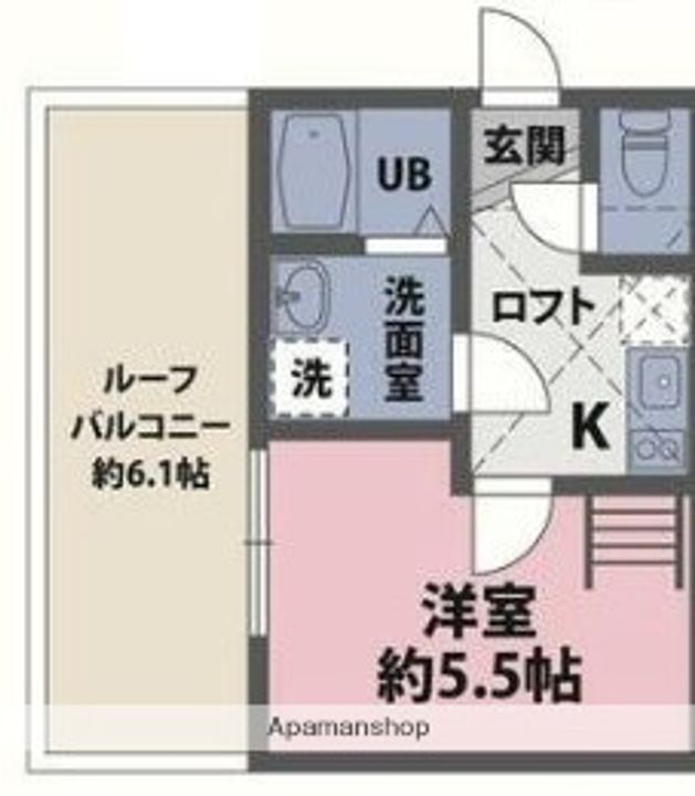 神奈川県横浜市保土ケ谷区西谷2丁目の賃貸アパートの間取り