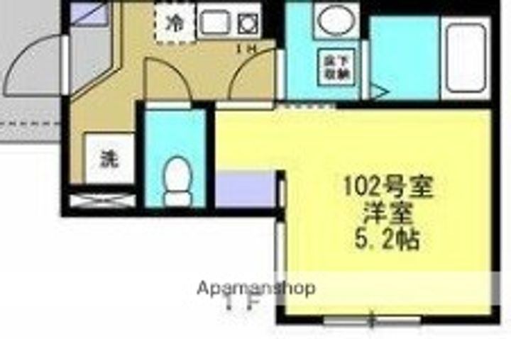 神奈川県横浜市保土ケ谷区東川島町の賃貸アパートの間取り