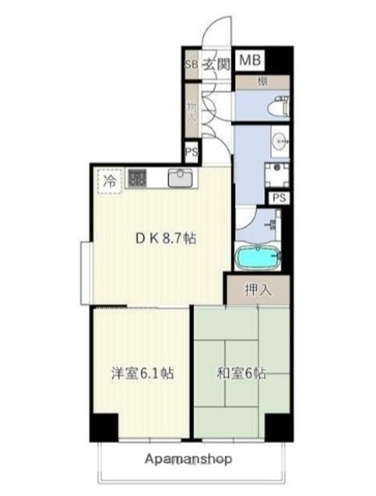 ライオンズプラザ川崎第2の間取り