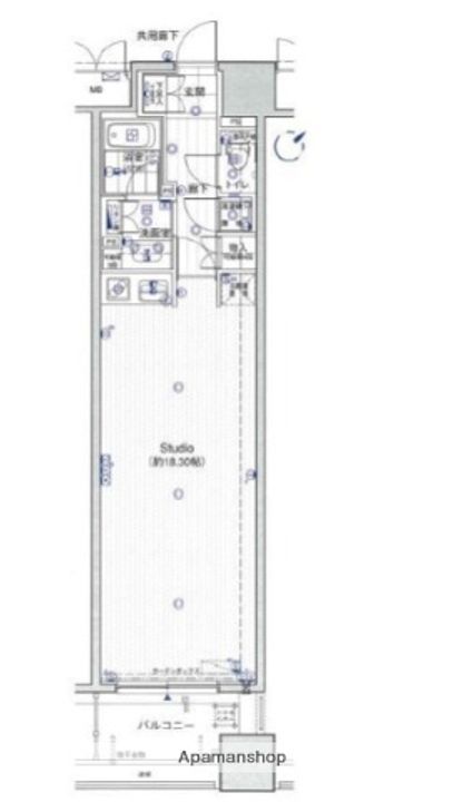 神奈川県横浜市港北区新横浜2丁目の賃貸マンションの間取り