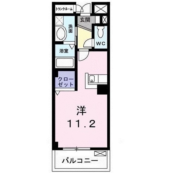 グリーンヒルズ大澤Bの間取り