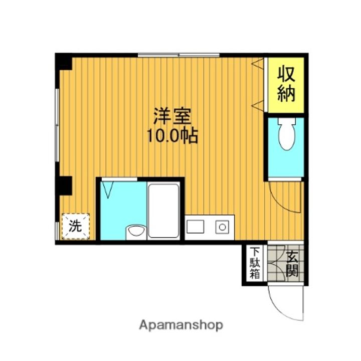 神奈川県横浜市西区戸部本町の賃貸マンションの間取り
