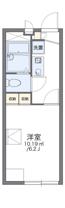 レオパレスイーストヒルズの間取り