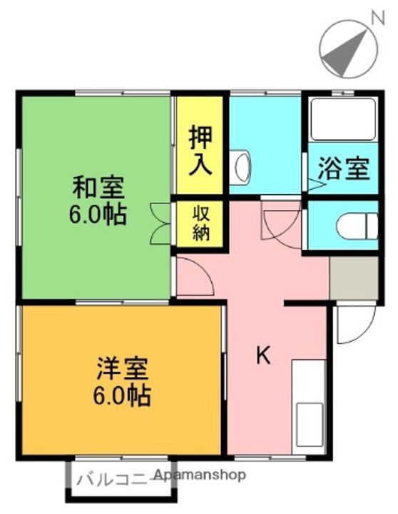 ハイツMIKAWAの間取り