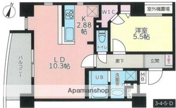 ケインズ湘南Ⅱの間取り
