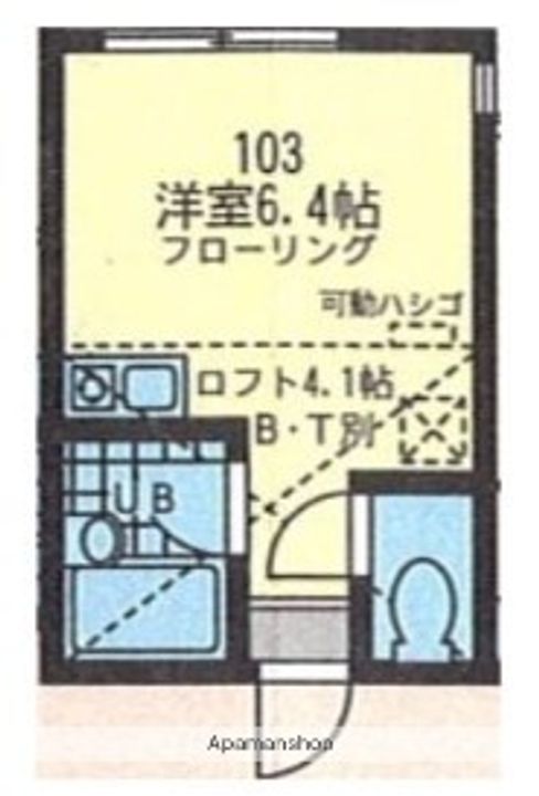神奈川県横浜市中区千代崎町4丁目の賃貸アパートの間取り
