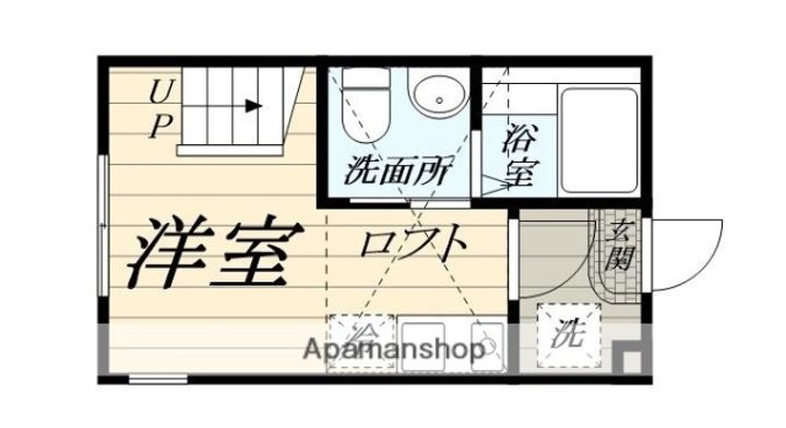 神奈川県横浜市保土ケ谷区釜台町の賃貸アパートの間取り