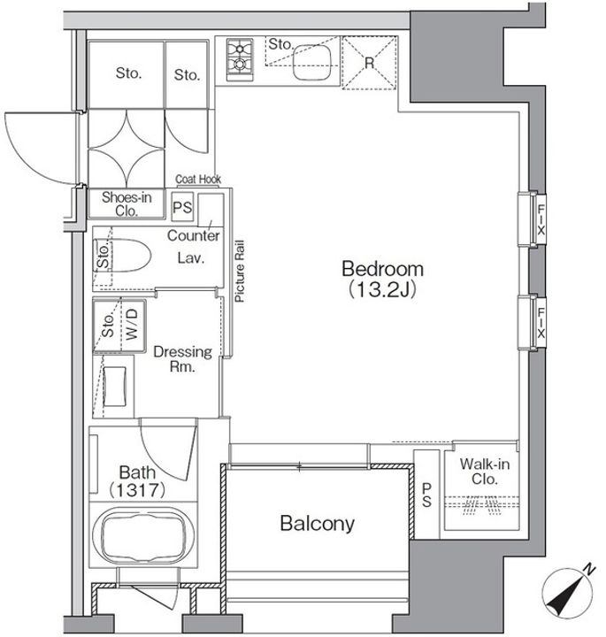 ザ・パークハビオSOHO横浜関内の間取り