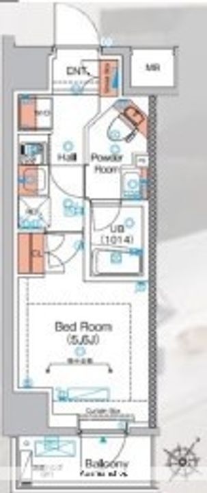 エストゥルース横浜蒔田の間取り