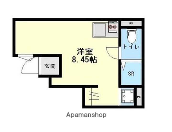 神奈川県藤沢市円行の賃貸アパートの間取り