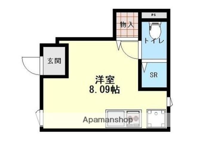 神奈川県藤沢市円行の賃貸アパートの間取り