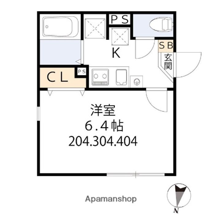 東京都大田区大森本町1丁目の賃貸マンションの間取り