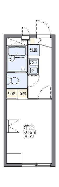 レオパレスビエントの間取り