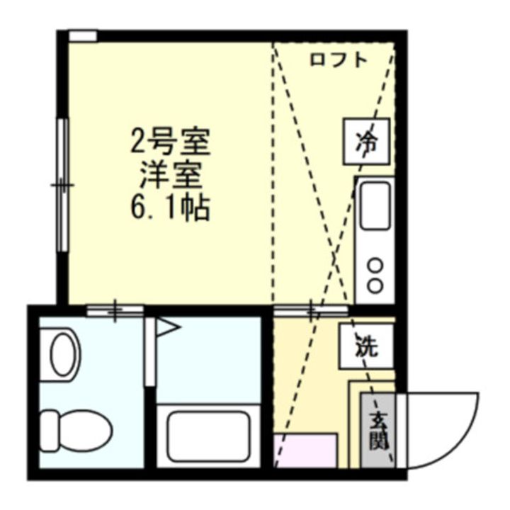 ベイルーム三ツ沢の間取り