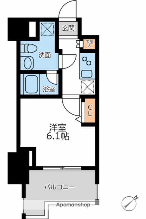 プライマル横濱平沼橋の間取り