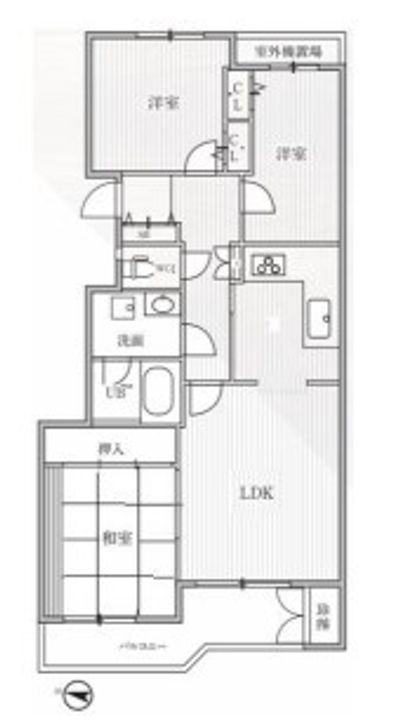 T’S GARDEN横浜反町の間取り