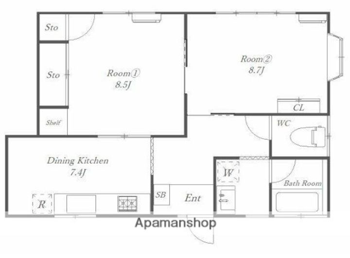 オンディーナの間取り