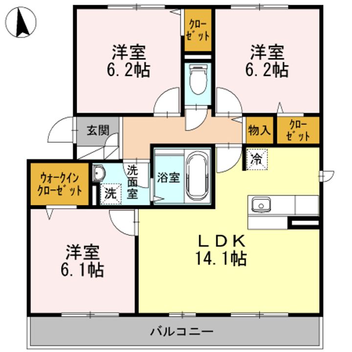 グランフォート 伍番館の間取り