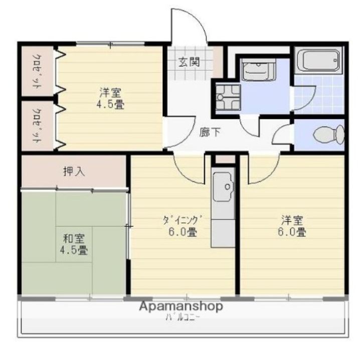 グリーンハイムつきみ野の間取り