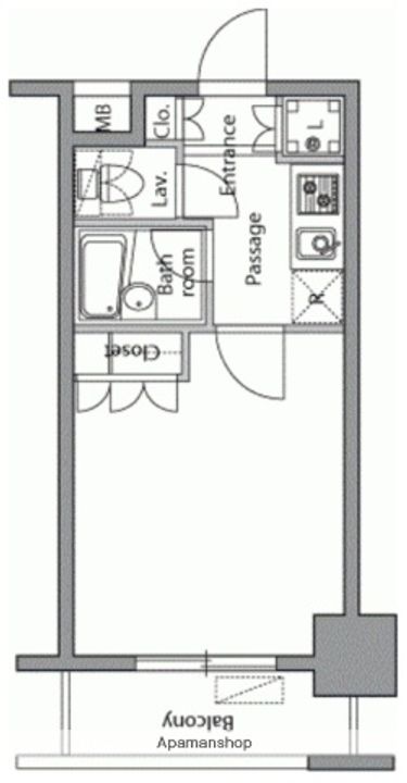 レジディア横濱関内の間取り