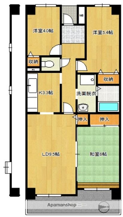 コーポレート相模原三丁目の間取り