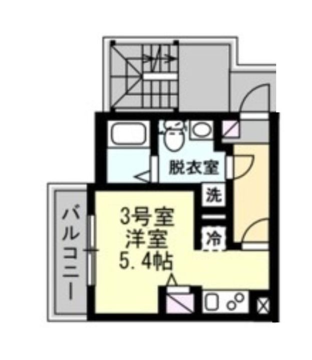 神奈川県横浜市西区久保町の賃貸アパートの間取り