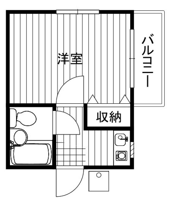 神奈川県横浜市磯子区森5丁目の賃貸アパートの間取り