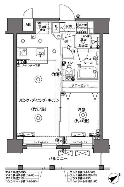 ZOOM横浜の間取り