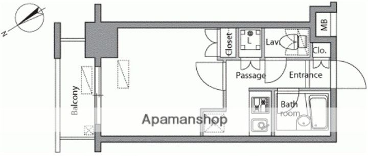 レジディア横濱関内の間取り
