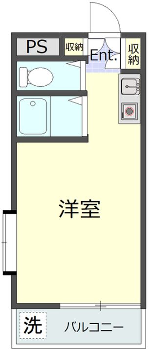 東京都品川区上大崎1丁目の賃貸マンションの間取り